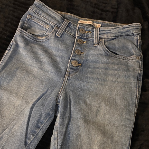 Levi's Denim High Rise Slim Fir Jeans - Picture 6 of 13